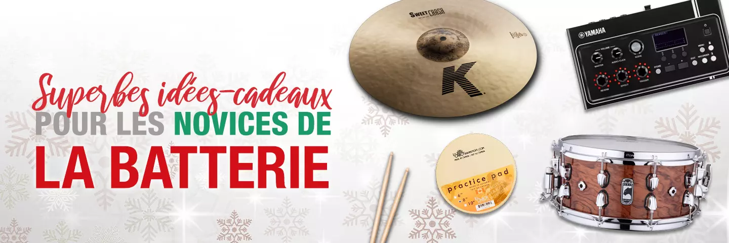 Superbes id�es-cadeaux pour les novices de la batterie